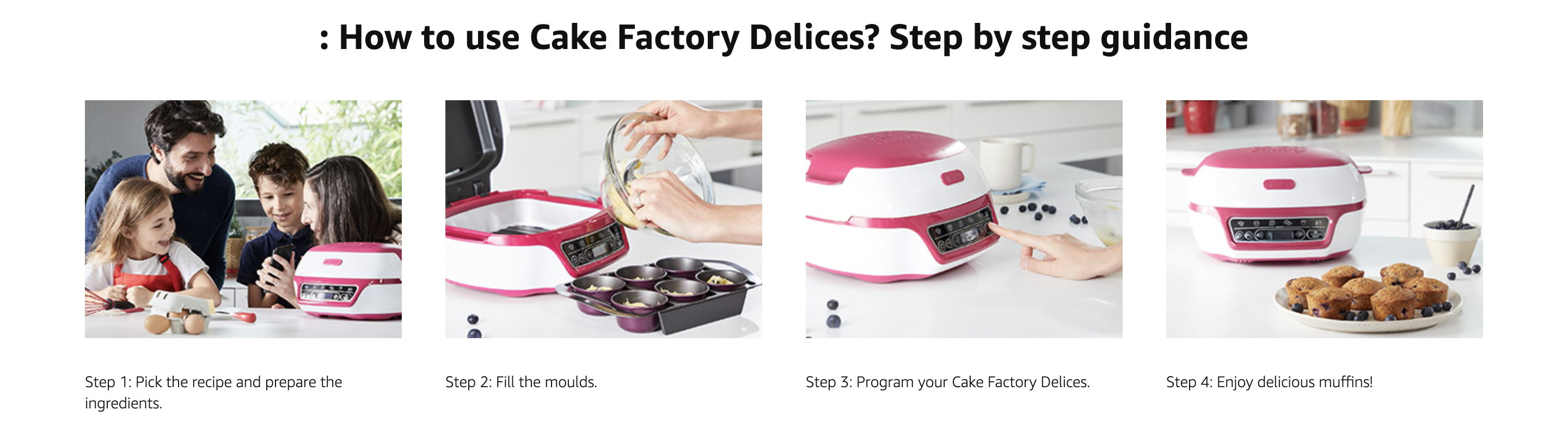 Tefal  Cake Factory Délices KD810140 Precision Dessert Maker