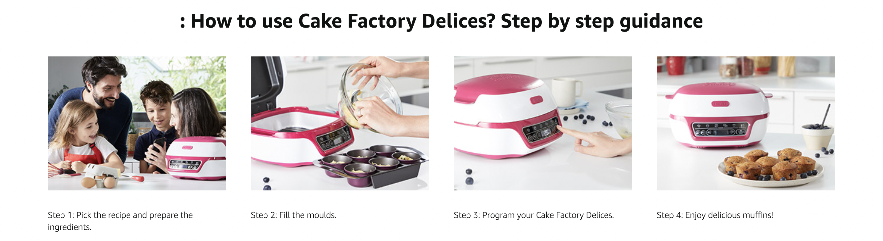 Tefal  Cake Factory Délices KD810140 Precision Dessert Maker 