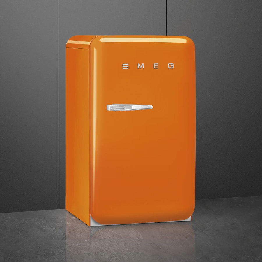 Smeg Free standing refrigerator One Door Orange 50's Style Aesthetic FAB10ROR5