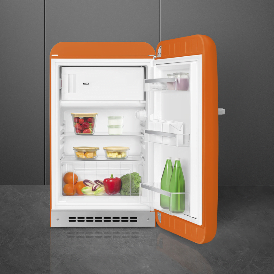 Smeg Free standing refrigerator One Door Orange 50's Style Aesthetic FAB10ROR5