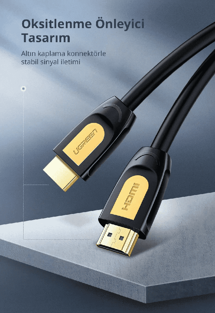 Ugreen 5M HDMI Cable -Black/Yellow HD101-10167