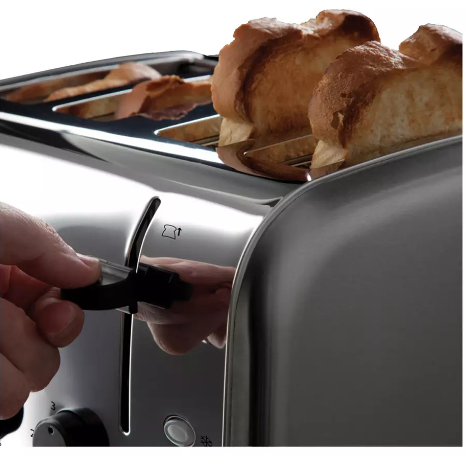 Russell Hobbs 18790 Futura 4 Slice Toaster - Stainless Steel