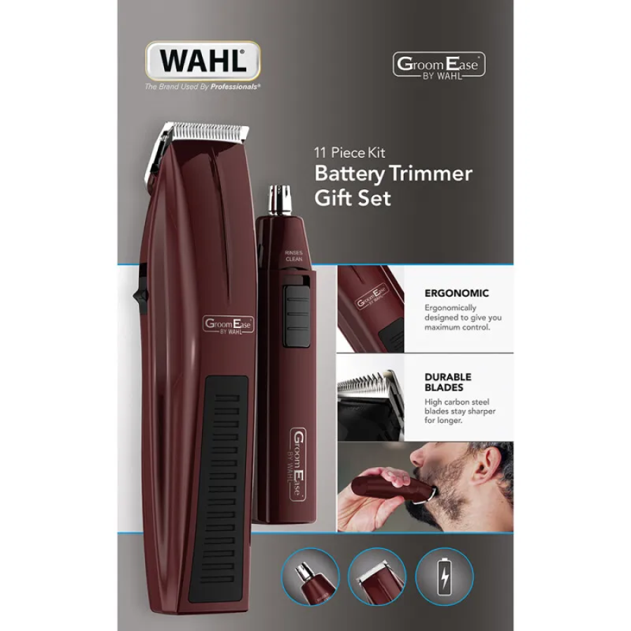 Wahl Groom Ease Trimmer Nose Trimmer Gift Set - Bordo (5537-7017)