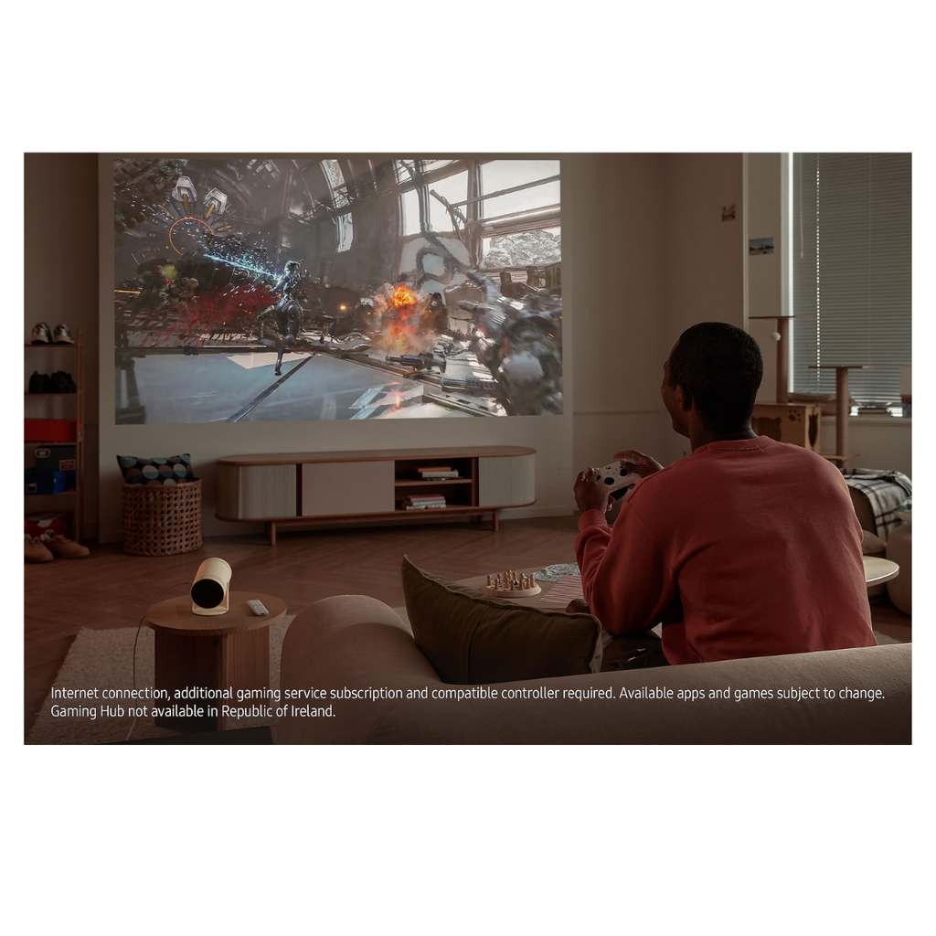 Samsung The Freestyle 2nd Gen Projector, Full HD 230 Lumens Wi-Fi - White SP-LFF3CLAXXXH