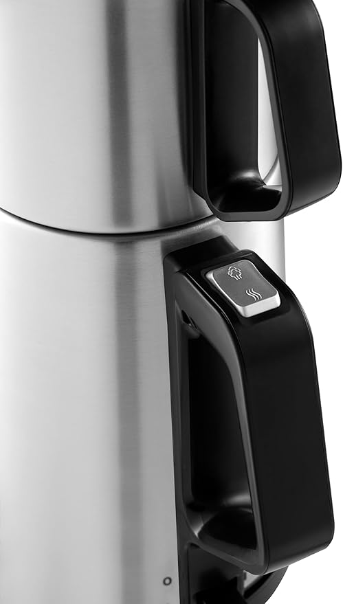 Arzum TeaCharm Turkish Tea Maker, Stainless Steel, Auto Shut-Off, Inox, 1800W AR3143
