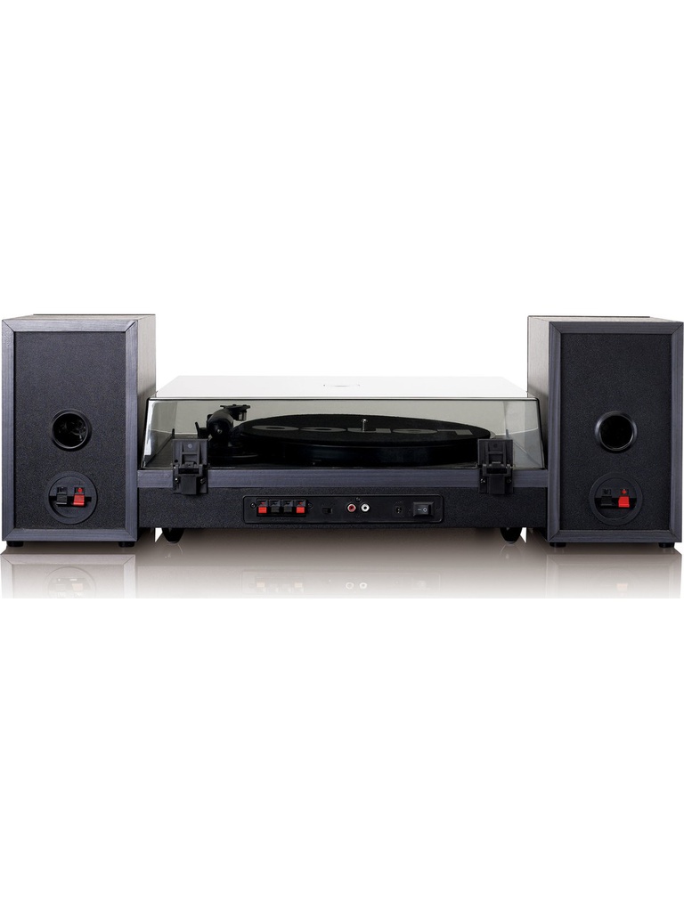 Lenco LS-300 Ahşap Harici Hoparlörlü Bluetooth Pikap Siyah