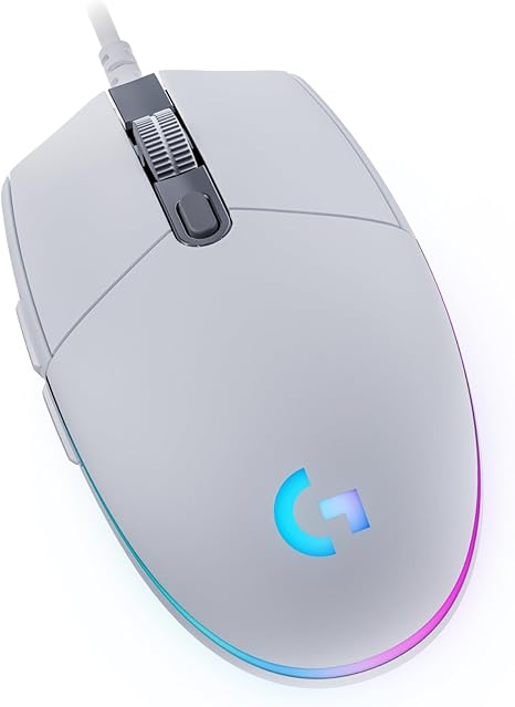 Logitech G203 LSYNC Gaming Mouse - USB - Optical - 6 Button White