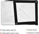 Chestnuter 100" Portable Foldable White Projector Curtain Projection Screen