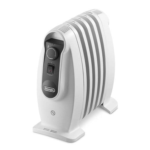 DeLonghi Nano 500W Oil Filled Electric Radiator - White - TRNS0505M 24158