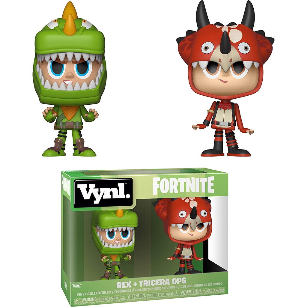 FUNKO 238916 Funko - Vynl: Fortnite 2 Pack - Rex &amp; Tricera Ops POP! Vinyl 1.00