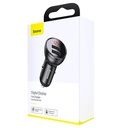 BASEUS CAR CHARGER DIGITAL DISPLAY BLACK