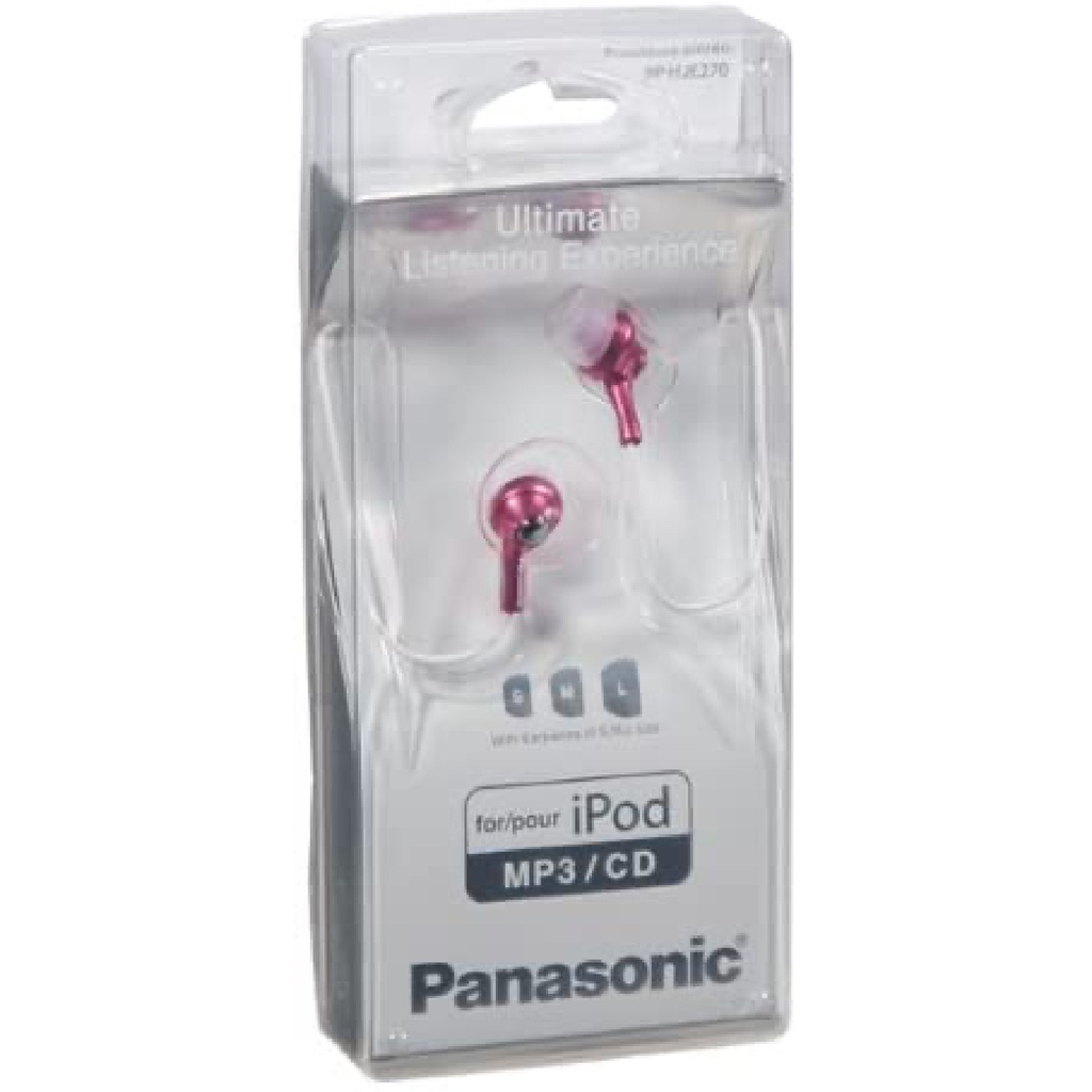 Panasonic In-Ear Earphones Headphones Electro Pink, iPod for CD iPhone Sharaf Store MP3 | RP-HJE270EP –