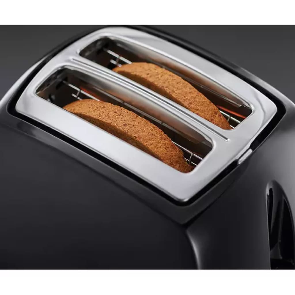 Russell Hobbs Honeycomb 4 Slice Black Plastic Toaster - 26071