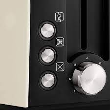 Morphy Richards 222059 Stainless Steel Toaster, Cream