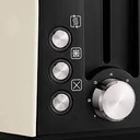 Morphy Richards 222059 Stainless Steel Toaster, Cream
