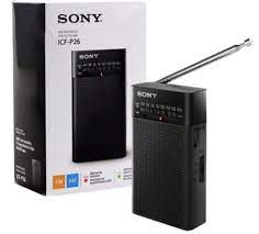 Sony Portable Radio Speaker AM/FM ICF-P26