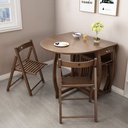 Folding dining table DM042 Rubber Wood