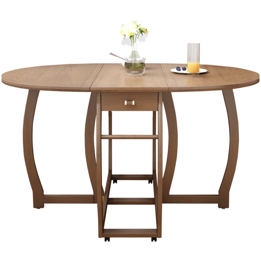 Folding dining table DM042 Rubber Wood
