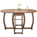 Folding dining table DM042 Rubber Wood