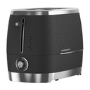 Beko Cosmopolis 2 Slice Toaster Black+chrome - TAM8202B 