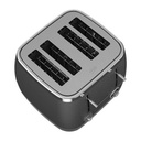 Beko Cosmopolis 4-Slice Toaster Black+Chrome - TAM8402B