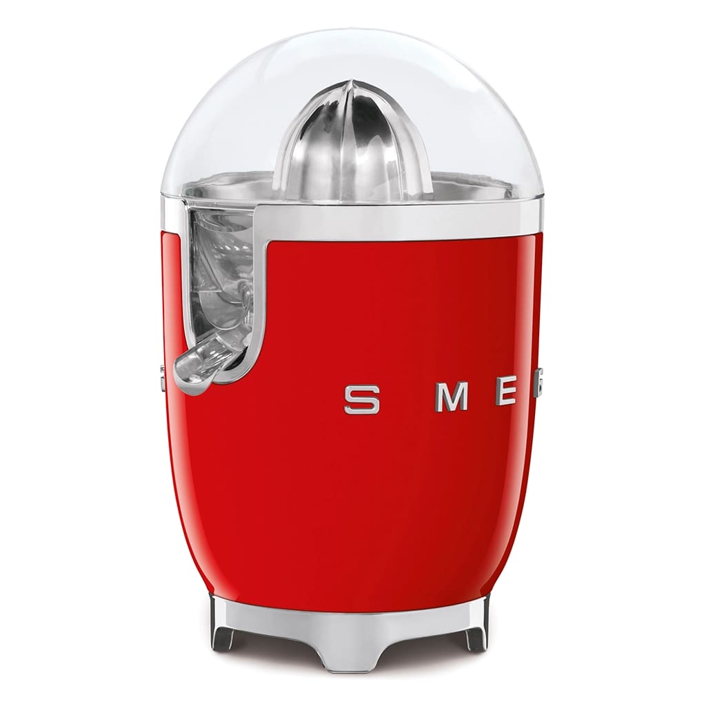 Smeg Citrus Juicer Red, Glossy 50's Style Aesthetic
