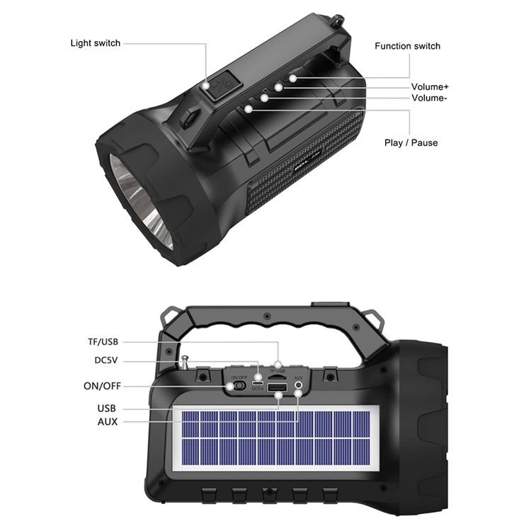 Bluethoot solar speaker lighting BDL235
