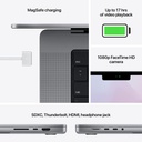 Apple MacBook Pro M1 Pro chip: 14.2-inch Retina Display, 16GB RAM, 512GB ​​​​​​​SSD​​​​​​, MKGP3B/A/A 