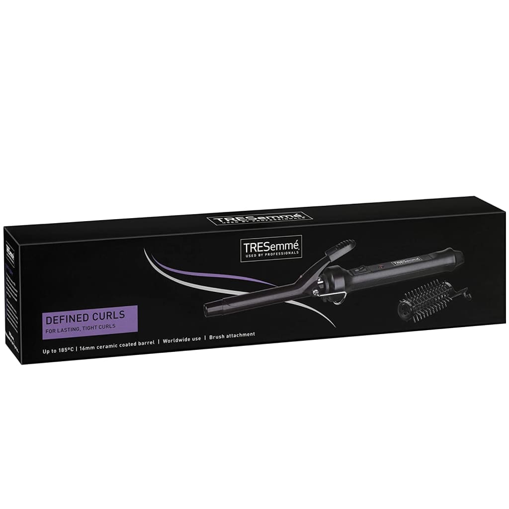 TRESemme 271TU Defined Curls 185C Curling Tong Professional Ceramic Wand + Brush