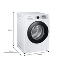 Samsung WW90TA046AH/AH Eco Bubble Washing Machine