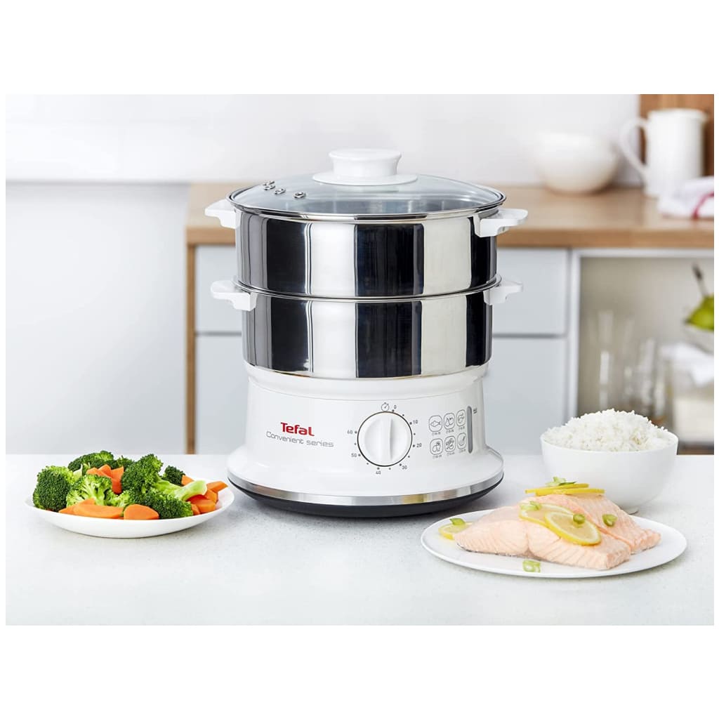 TEFAL Food Steamer, Stainless Steel - VC145140 | Sharaf Electro Store