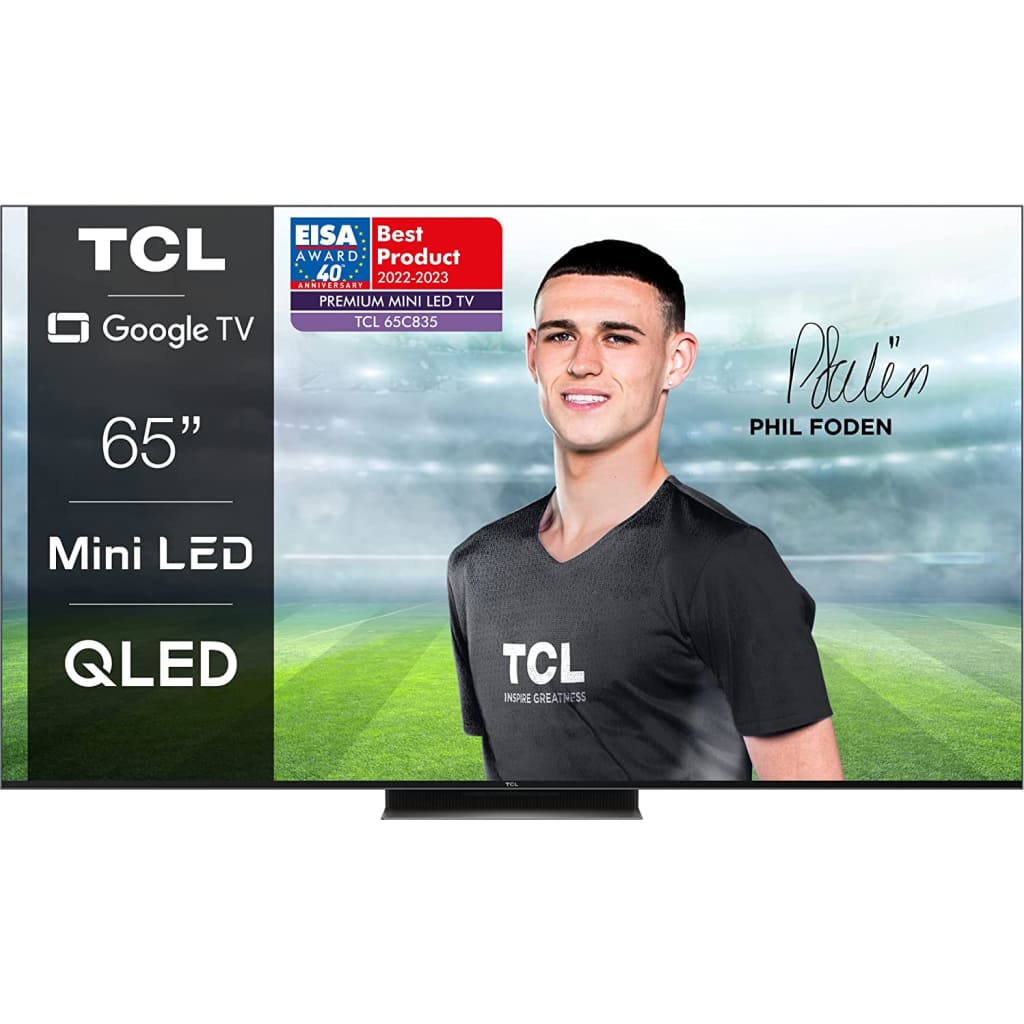 TCL 65C835 4K Ultra HD 65&quot; 165 Screen Google Smart MiniLED TV with Satellite Receiver