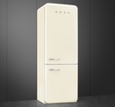 Smeg FAB38RCR5 Free standing refrigerator Bottom Mount Cream 50's Style