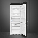 Smeg FAB38RBL5 Free standing refrigerator Bottom Mount Black 50's Style Aesthetic