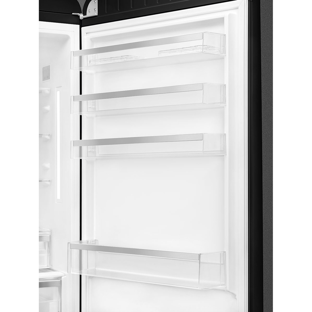 Smeg FAB38RBL5 Free standing refrigerator Bottom Mount Black 50's Style Aesthetic