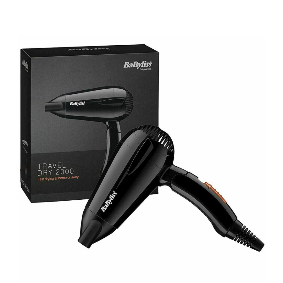 BaByliss 5344U Travel Dry 2000 Travel Hair Dryer