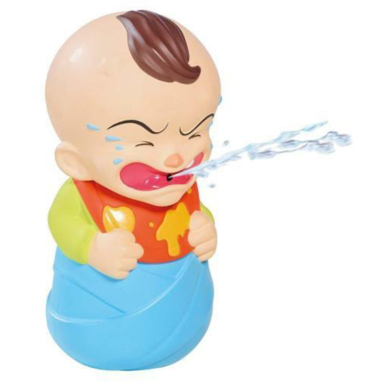 TOMY Burp The Baby Kids Toy that Squirts Water Surprise preschool Game 4y+ TOMY-72736