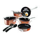 Gotham Steel StackMaster Copper Pan Set 10Pcs - 2874