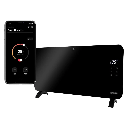 Princess 1000W Black Glass Smart Panel Heater - 341000