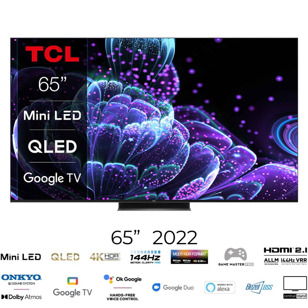 TCL 65C835 4K Ultra HD 65&quot; 165 Ekran Uydu Alıcılı Google Smart MiniLED TV