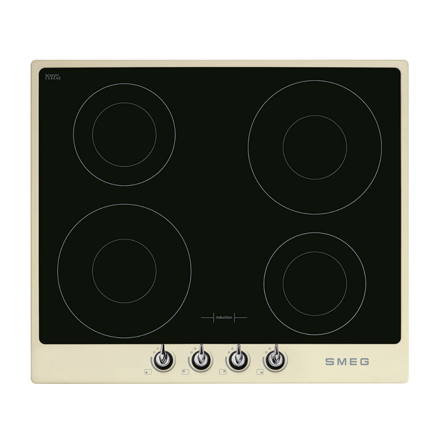 Smeg SI964PM 60cm Induction Cream Hob &quot;Victoria Aesthetic&quot;
