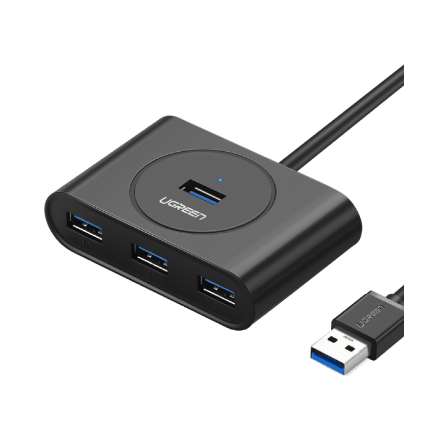 UGreen USB3.0 to 4 Ports HUB - Black CR113-20291B