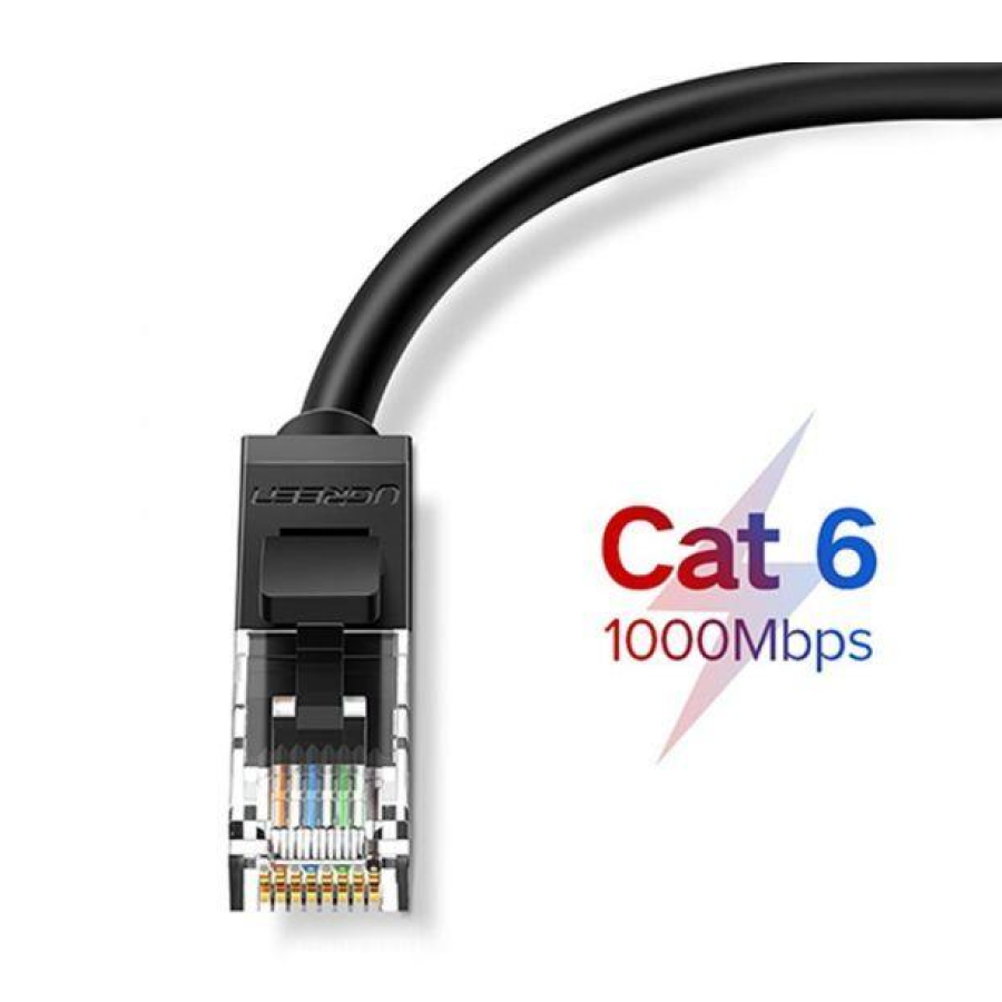 Ugreen NW102-20160 Cat6 U/UTP Lan Ethernet Cable 2m Black