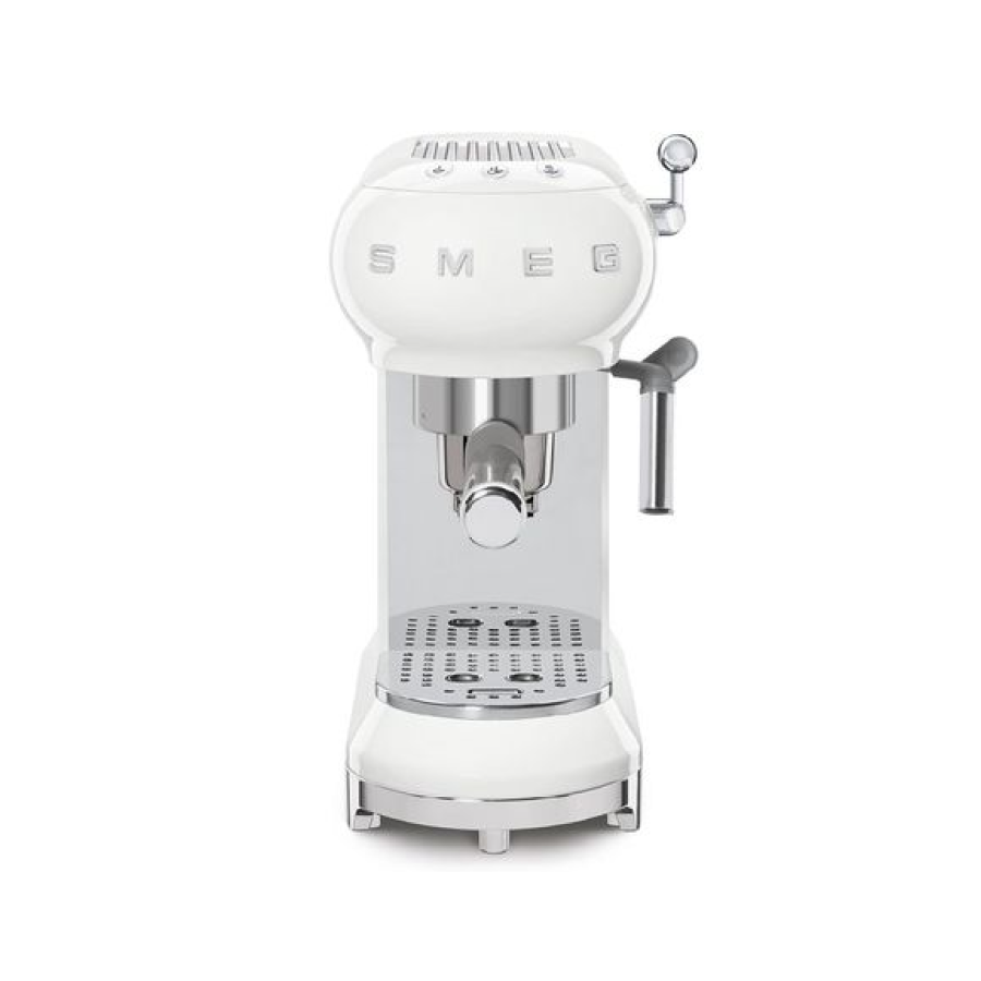 Smeg ECF01WHEU Espresso Manual Coffee Machine - White