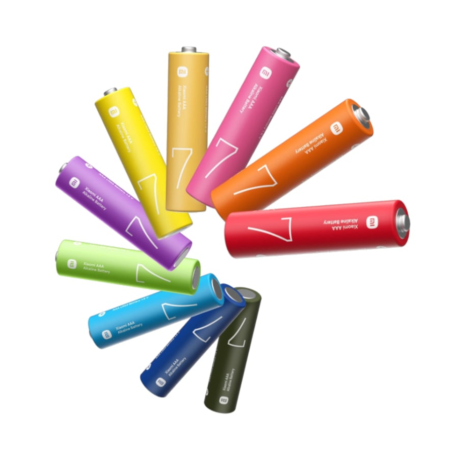 Xiaomi AAA Rainbow 7 Batteries (10 Piece)