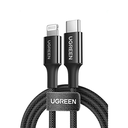 Ugreen USB C to Lightning 1M Fast Charging Cable - Black