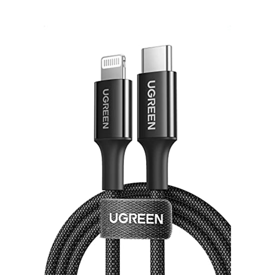 Ugreen USB C to Lightning Hızlı Şarj 2M Kablo - Siyah (60761B)