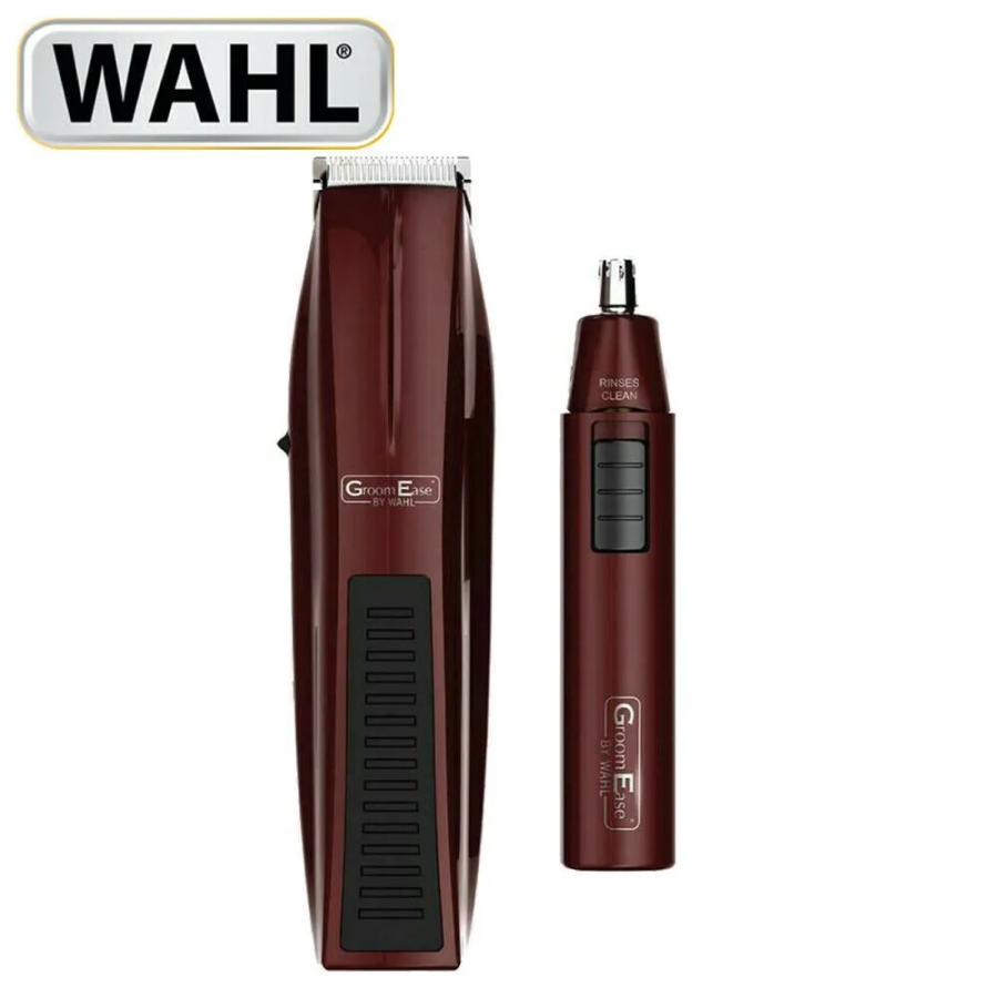 Wahl Groom Ease Trimmer Nose Trimmer Gift Set - Maroon (5537-7017)