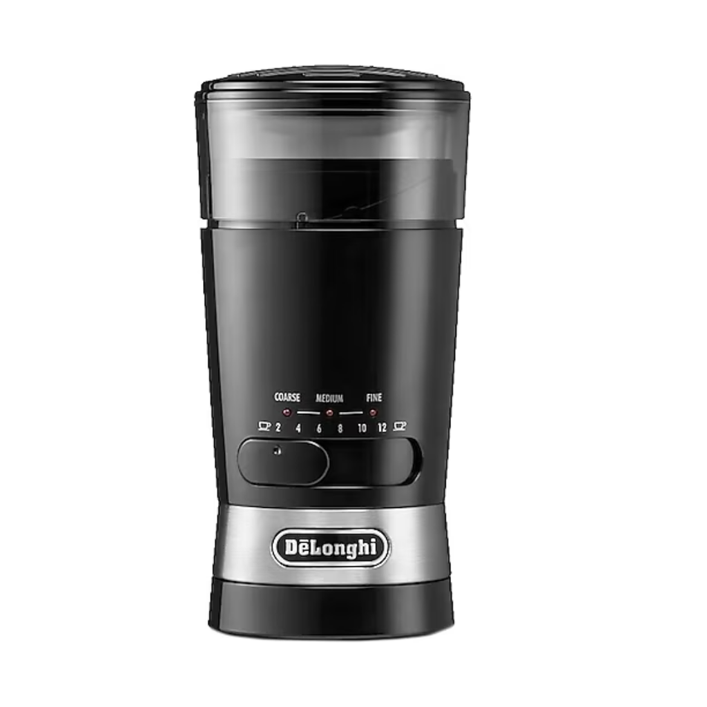 DeLonghi KG210 Electric Coffee Grinder Stainless Steel Blade 170W Black