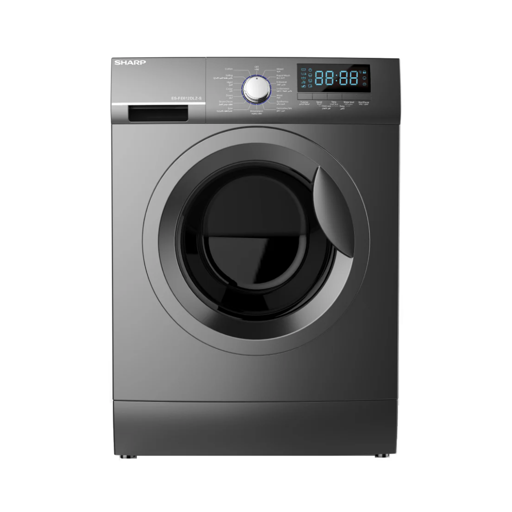 Sharp 7Kg 1200RPM Inox Washing Machine HFA7121IDEE